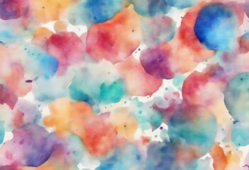 Poster - set watercolor design bright elements colorful big background vector brush blue flier texture abstract shape green red graphic booklet decoration splash colours rainbow modern paint element