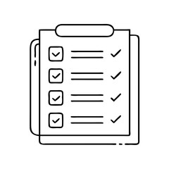 Wall Mural - task list icon, task list vector illustration-simple illustration of task list, perfect for task lis