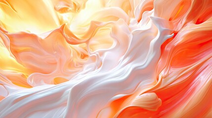 Poster - Ethereal Abstract Swirls of Colorful Soft Textures and Light