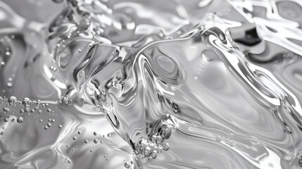 Wall Mural - silver liquid abstract flowing texture of excellence in splendor beyond compare with grace