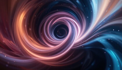 Poster - Dynamic swirling colors and patterns abstract digital art cosmic environment vivid viewpoint intriguing concept for visual exploration
