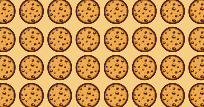 Cookies abstract background art illustration, vector design for all project.