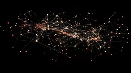 Poster - Design an illustration that visualizes the expansion of a business network, using interconnected nodes to represent partnerships, collaborations, and increased connections, AI generated illustration