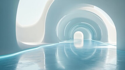 Poster - abstract 3d render, futuristic background design, modern illustration illustration