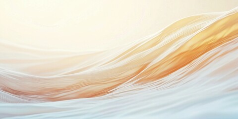 Poster - Flowing abstract design of soft waves and gradients in pastel colors, perfect for backgrounds and digital art.