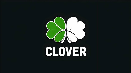 Poster - Minimalist Clover Logo Design in Contemporary Style
