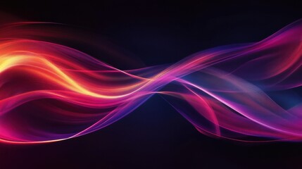 Poster - Abstract black smoke background with light effect illustration