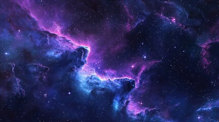 Wall Mural - stunning cosmic clouds with stars in deep space colorful nebulae