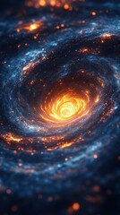 Wall Mural - Spiral Galaxy with a Bright Central Region