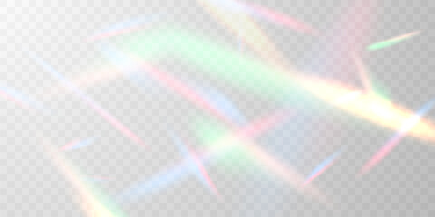 Wall Mural - light effect and zigzag ribbon falling from above on a beam of light, tinsel vector