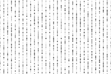 Poster - Abstract simple flat black straight line with random halftone texture isolated on transparent background. Geometric seamless vector shape elements pattern for presentation design, card, or banner