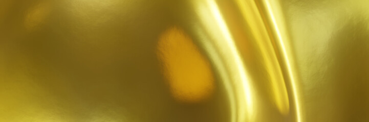 Wall Mural - 3D abstract gold background. Golden wave