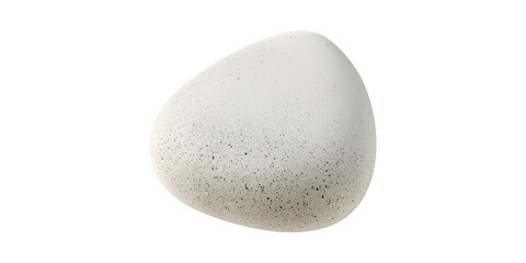 Poster - Smooth Stone With Speckled Texture. Natural Element For Zen And Minimalist Decor Isolated On Transparent Background