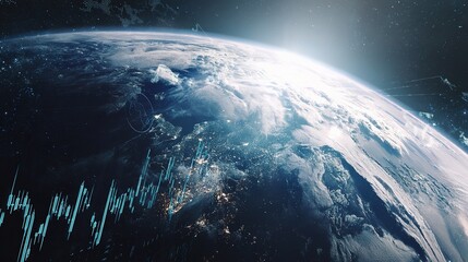 Poster - Global Investment Trends Illustrated on Earth from Space Perspective
