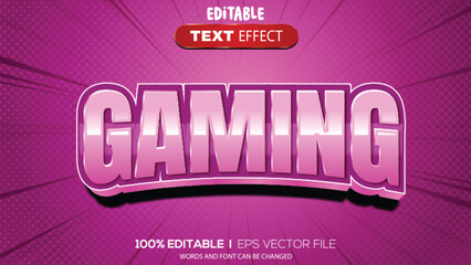 Poster - 3d text effect gaming theme