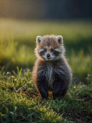 Wall Mural - Cute baby animal.