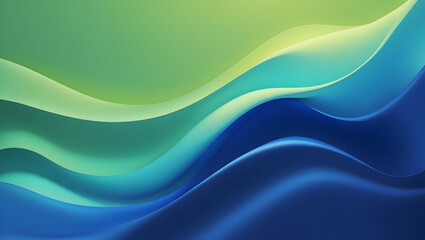 Poster - waves of tranquility: abstract waves of calming colors intertwine, creating a serene visual symphony