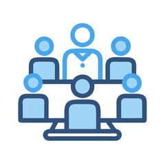 Wall Mural -  Board Meeting Flat Icon