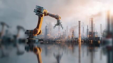 Poster - Advanced 3D Printing Concept in Modern Industrial Environment
