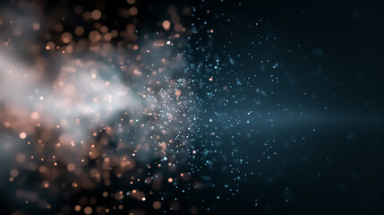 Poster - abstract sparks: a mesmerizing digital composition of swirling particles, creating a dynamic, energe