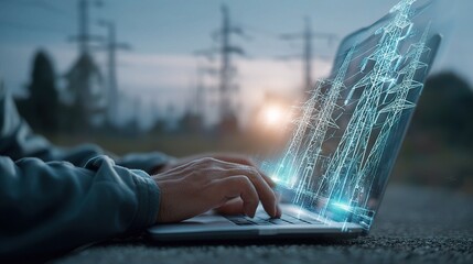 Poster - Electrical Engineer Designing Advanced Power Grid Systems