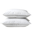 © Te - Stacked Pillows Offering Comfort and Relaxation for Sleep Isolated on Black