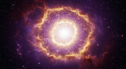 Wall Mural - celestial inferno: vortex of cosmic energy - a vibrant swirling nebula, a portal to the unknown, sym