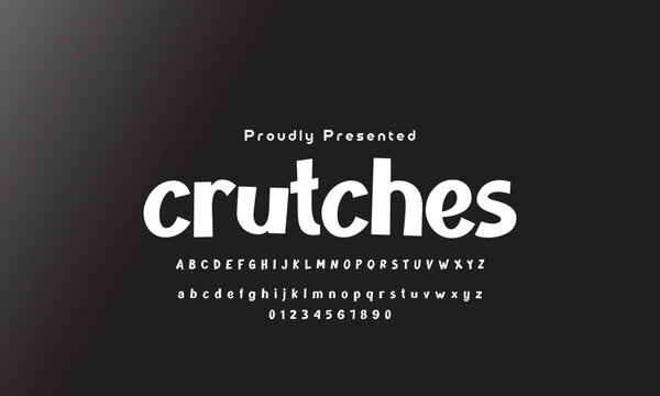 Playful style font design, childish alphabet letters and numbers vector illu thick funny font for headlines, funny text shirts, childish hood logo, quotes, and birthday headlines. 