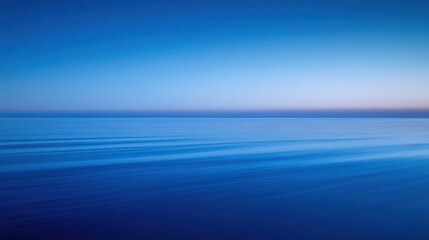 Poster - A smooth gradient blue background transitioning from deep navy at the edges to a bright sky blue at the center, creating a calming effect