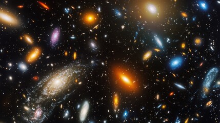 Poster - A stunning ultra-high-resolution image of the cosmic web, showing how galaxies connect across the universe