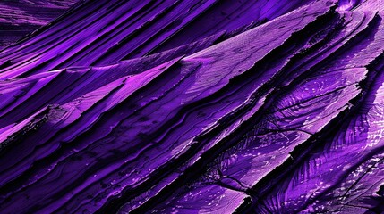 Fototapete - Abstract purple textured landscape with layered patterns and intricate details, evoking a sense of depth