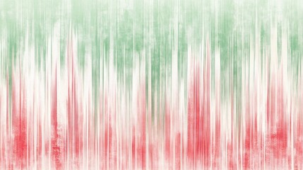 Poster - green red and white vertical streaks create an abstract background