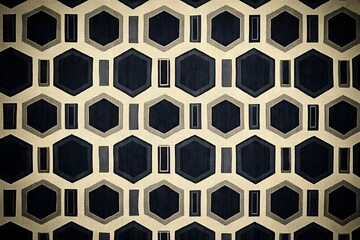 Poster - Hexagonal Elegance A Minimalist Modern Background Texture