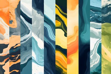 Poster - Palette Playground Abstract Backgrounds Bursting with Personality