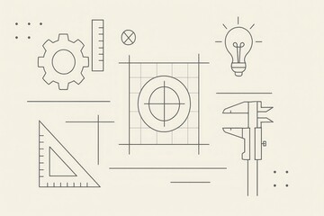 Poster - Sleek Engineering Design Elements for Creative Projects