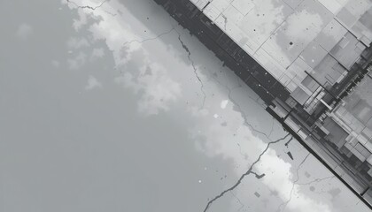 Poster - Exploring cracked surfaces abstract environment digital art composition minimalist viewpoint conceptual design for creative projects