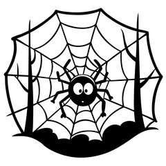 spider and web