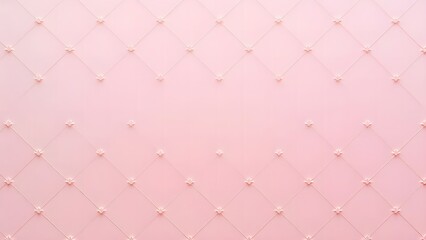 Elegant Pink Tufted Leather Background Pattern For Luxury Interior Design