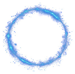 Wall Mural - png light circle effect blue glow.