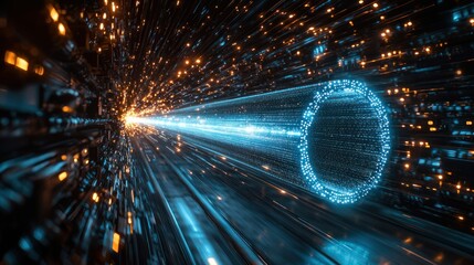Poster - Digital Tunnel: A Journey Through Cyberspace