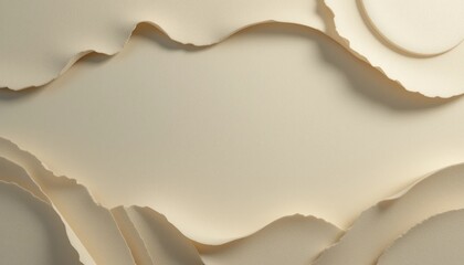 Poster - Layered paper texture art creative studio digital artwork contemporary environment overhead view design concept for modern aesthetics