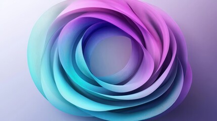 Poster - colorful swirling ribbon abstract background vibrant hues smooth texture dynamic flow artistic curves gradient effect captivating modern artwork