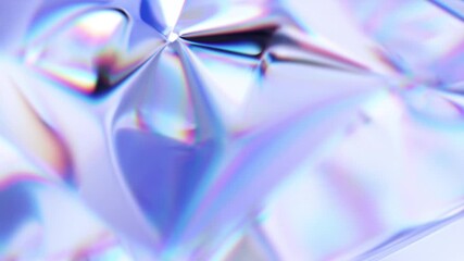 Poster - Abstract 3d render, colorful background animation with reeded glass effect, 4k seamless looped video