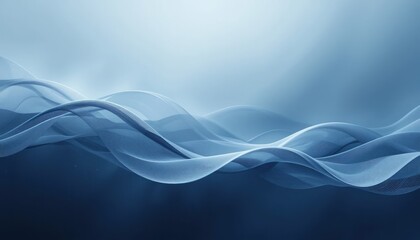 Poster - Flowing waves of tranquil blue water coastal scene abstract art serene environment aerial view calmness and fluidity