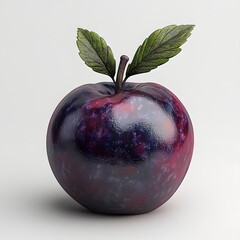 Poster - a mesmerizing cosmic plum, digitally rendered, with vibrant colors and a galaxy-like texture. a stil