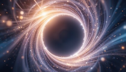 Poster - Dynamic cosmic swirl event space abstract art digital environment close-up view energy and motion concept