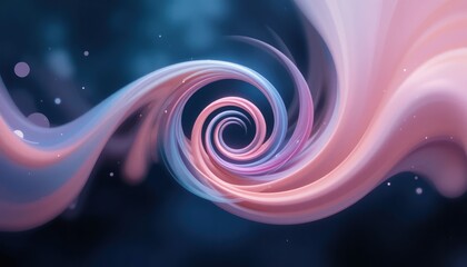 Poster - Dynamic flowing swirls of colorful abstract art digital space visual design ethereal background close-up view concept of movement and energy