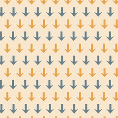 seamless geometric pattern arrow down icon pattrent.