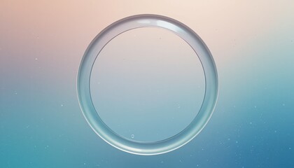Poster - Dynamic circular animation abstract digital art modern aesthetic soft gradient background visual conceptualization for digital design