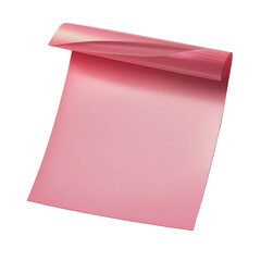 Poster - A vibrant pink sheet of paper perfectly positioned to capture attention with its bold color and smooth texture isolated on transparent background..
